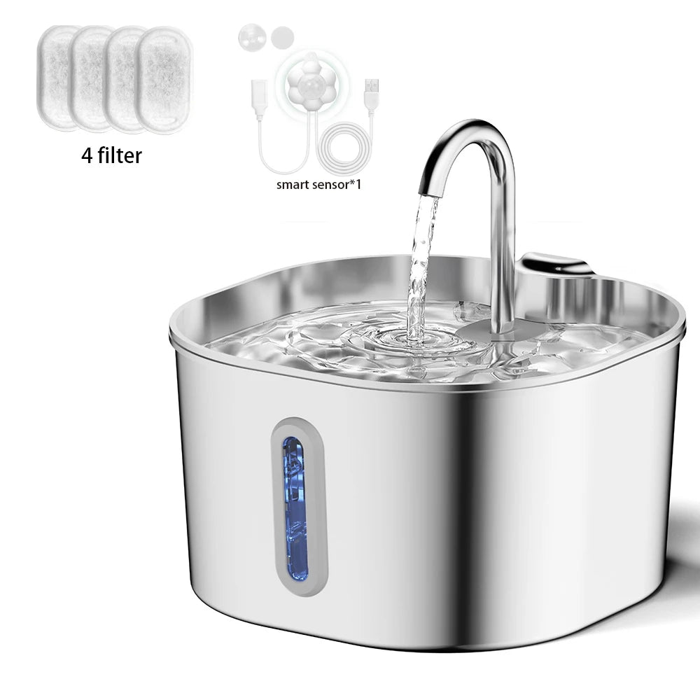 Fuente de Agua Inteligente ZenPet™ con Sensor de Movimiento e Infrarrojos