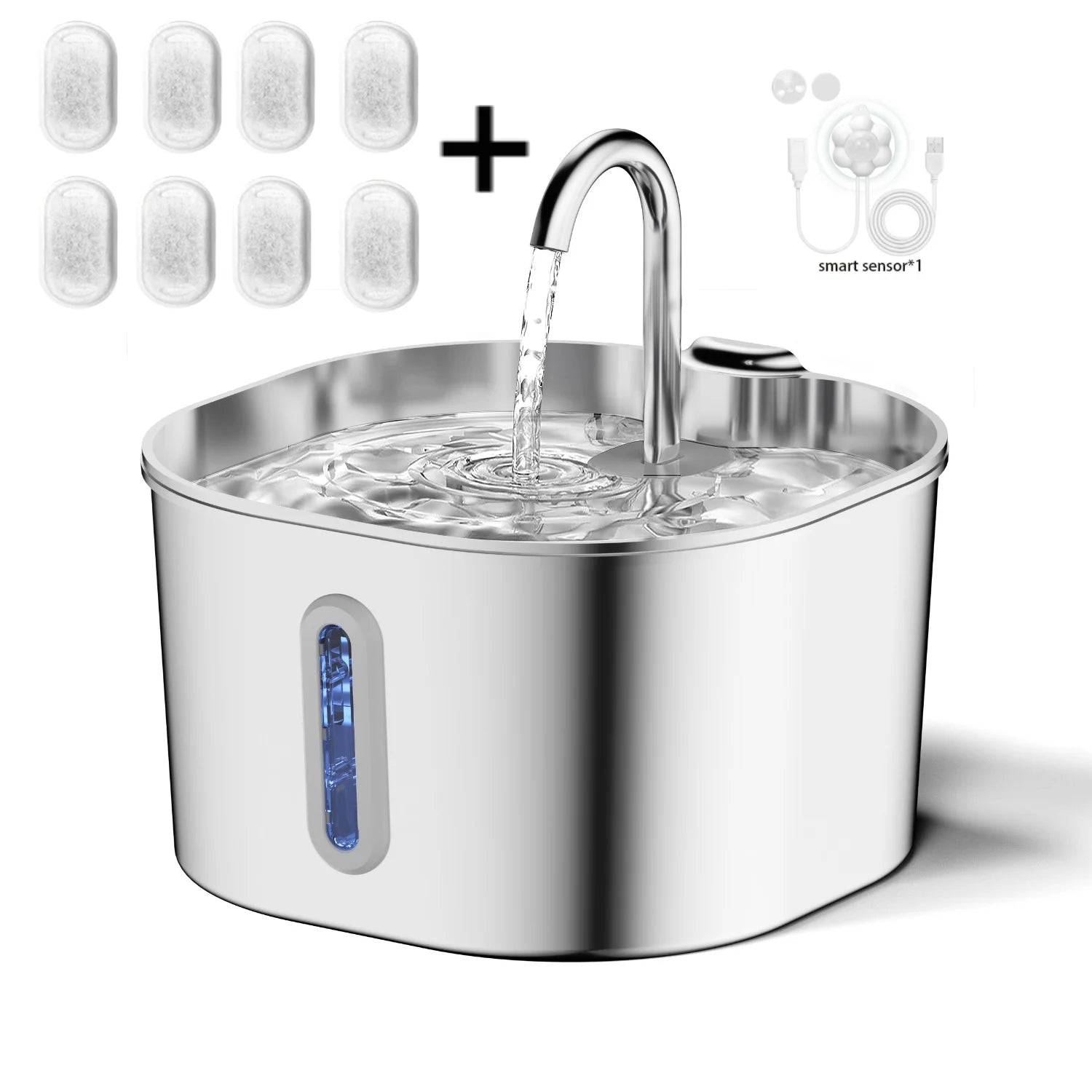 Fuente de Agua Inteligente ZenPet™ con Sensor de Movimiento e Infrarrojos